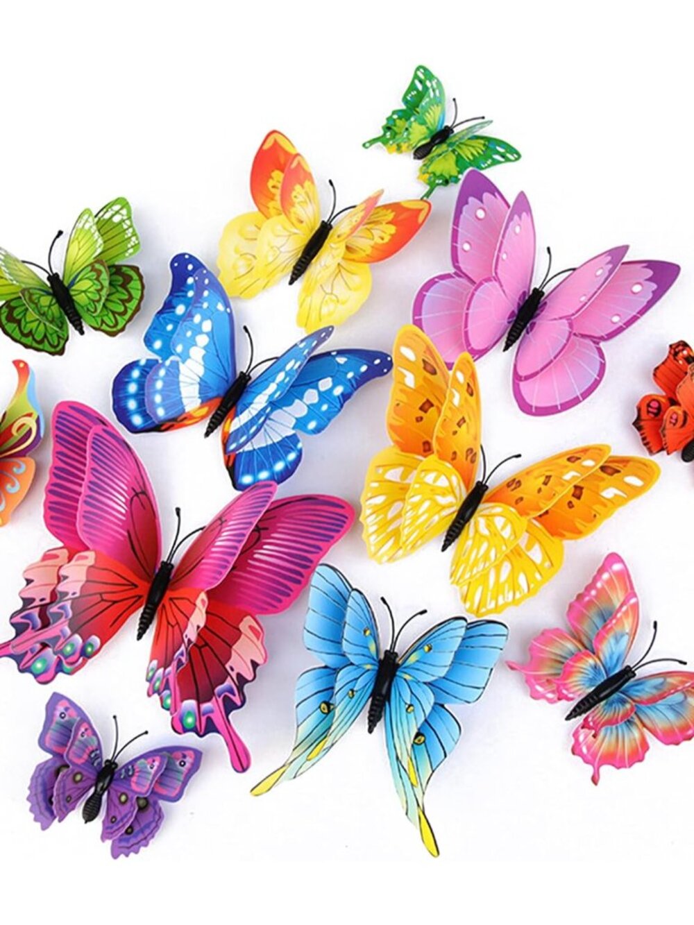 3D Butterfly Wall Decor Butterfly Decorations Stickers with Magnets